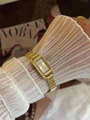 Golden grace square watch